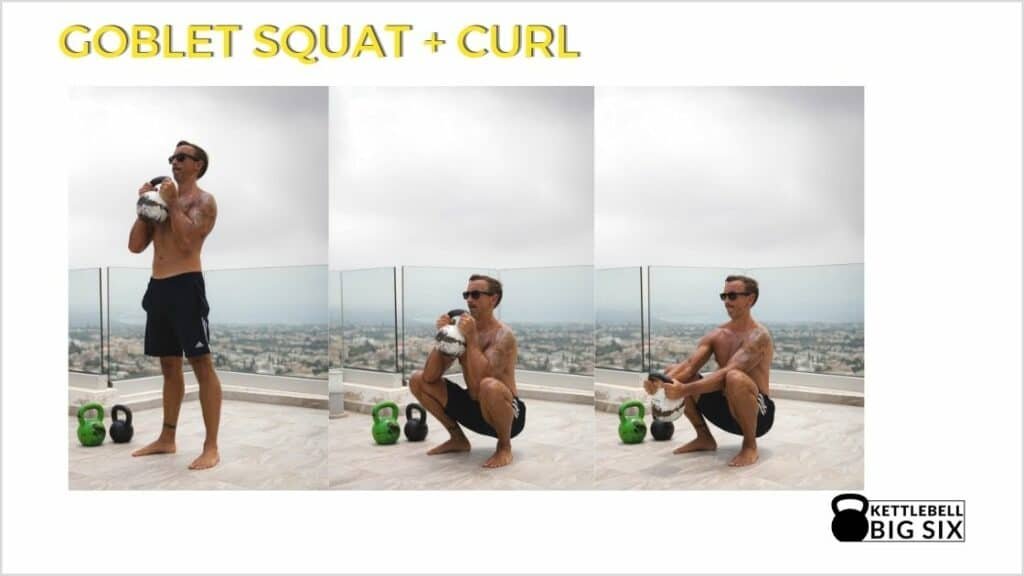 Goblet Squat Curl