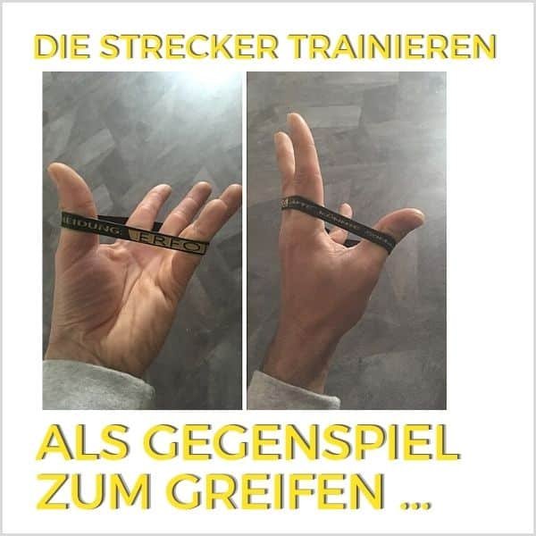 Unterarm Strecker und Finger Strecker trainieren