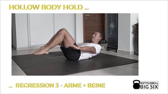 Volle Regression vom Hollow Body hold