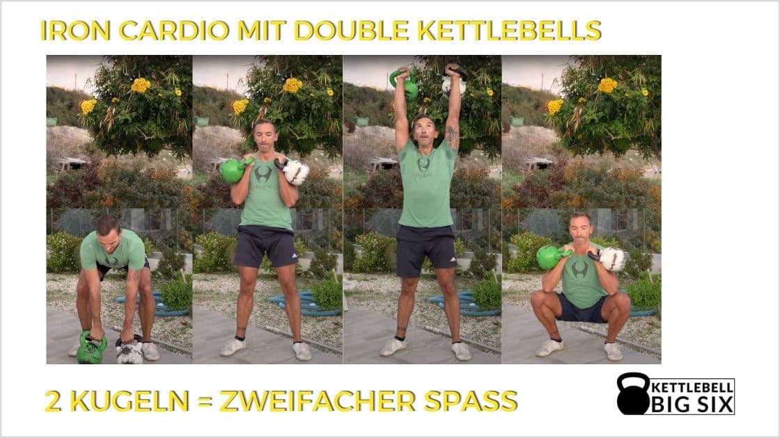 Double Kettlebell erhöht die Intensität bei Iron Cardio